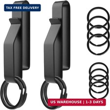 Tactical Stealth Duty Belt Key Holder, 2 Pack Belt Key Clip Holder with 12 Pcs K