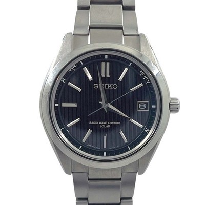Seiko BRIGHTZ SAGZ083 7B24-0BH0 Radio Solar Titanium Black Men's