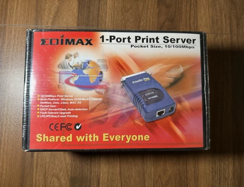 EDIMAX 1-Port Print Server 10/100Mbps Pocket Size Multi-Platform