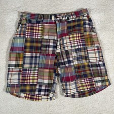 Polo Ralph Lauren Madras Patchwork Multicolor Shorts Mens Size 36