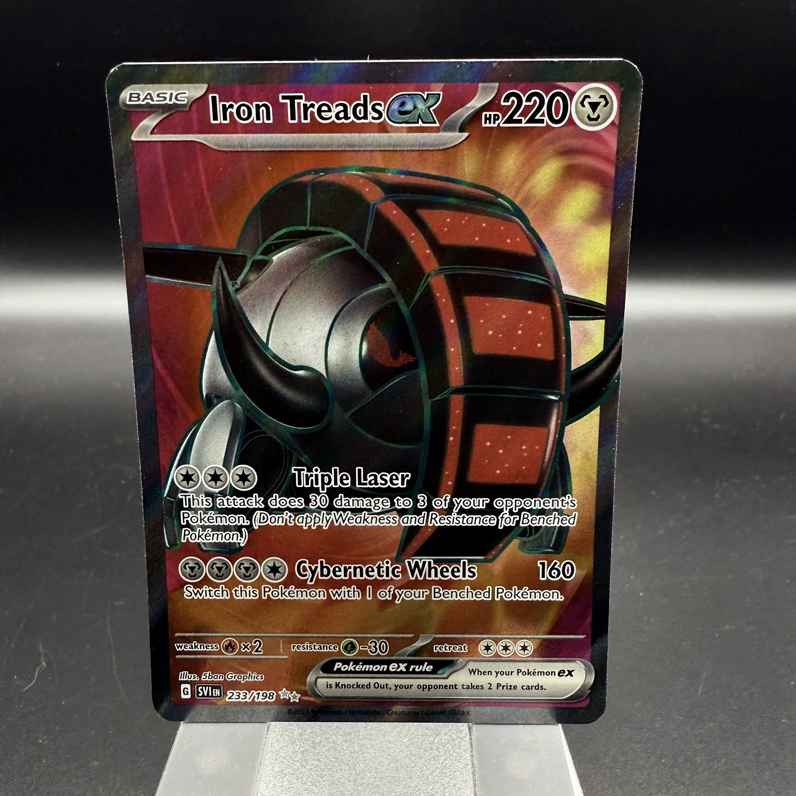 Pokemon | Iron Treads ex | Scarlet & Violet 233/198 Ultra Rare Full Art Holo NM