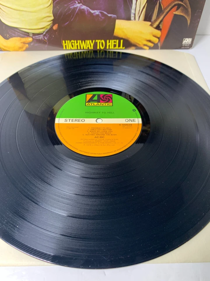 LP AC/DC Highway To Hell 1979 Atlantic K 50628 12" FIRST PRESS A1/B1 matrix VG - Image 4 of 4