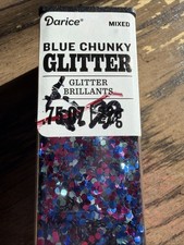 Glitter Chunky Blue .75 ounces Glitter Brilliants Darice