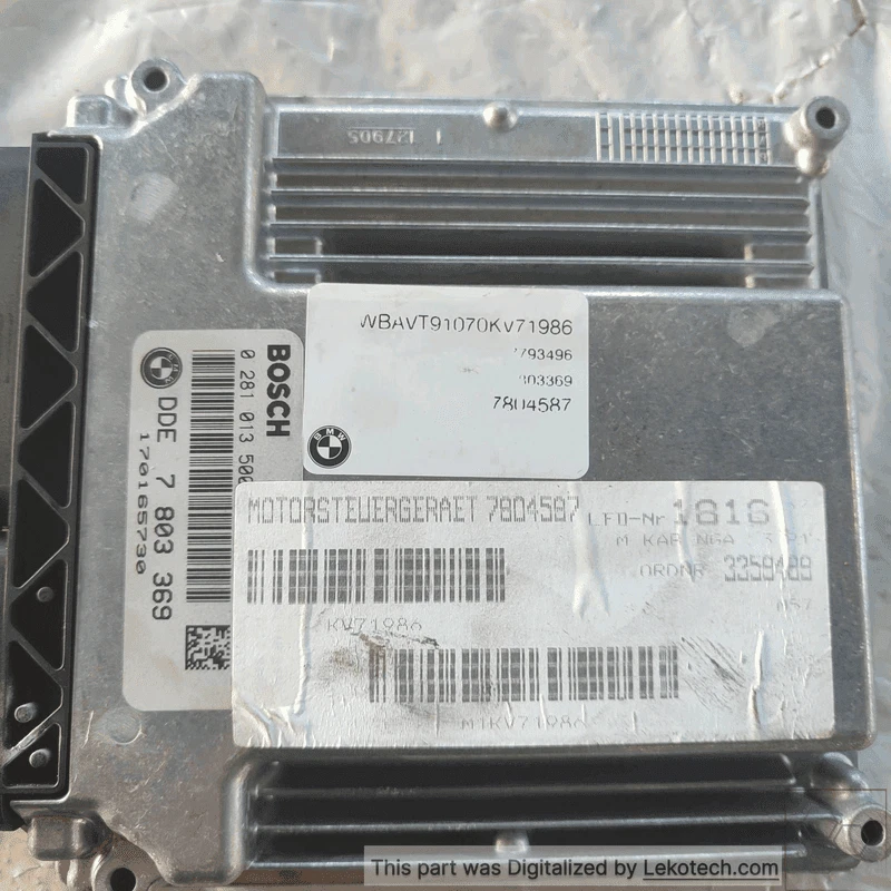 0281013500 DDE7803369 Centralina iniezione  BMW X6 (E71) 30d xDrive SUV - Immagine 2 di 4