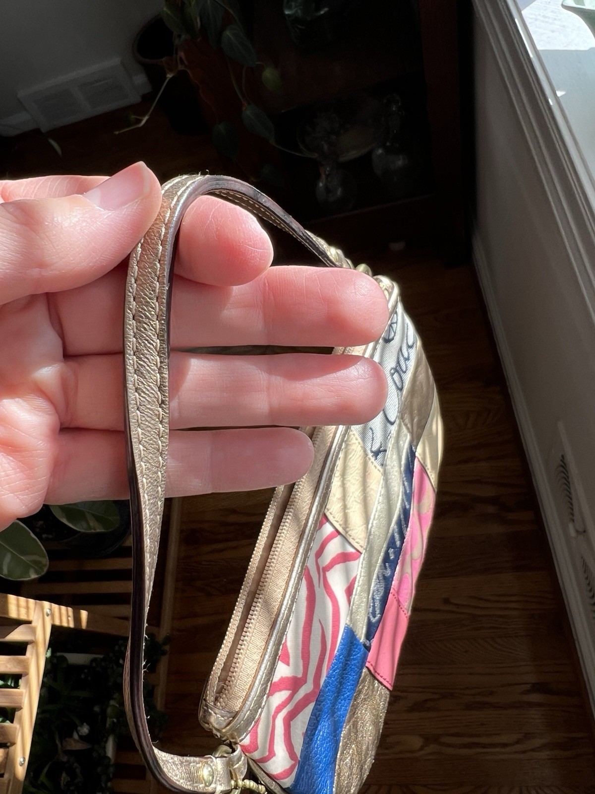 COACH F45653 Multicolor Large Patchwork Wristlet … - image 13