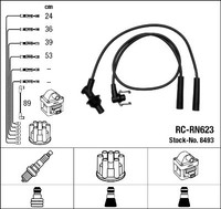 ZÜNdleitungssatz FÜR Renault Laguna I (B56 , 556 ) - Ngk 8493