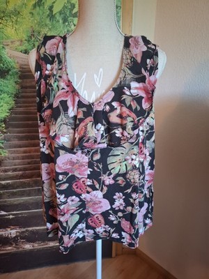 ever me Top Bluse Gr 46 XXL floral  Stretch 