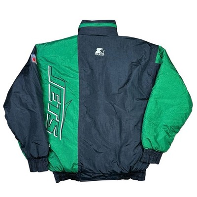 Vintage New York Jets 90s STARTER Puffer Full Zip Jacket NFL Adult