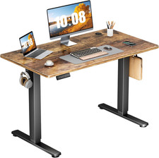 Electric Standing Desk Adjustable Height, 40X24 Inch Sit Stand up Home Office De