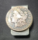 Vintage 1882 Morgan Silver Dollar  Money Clip