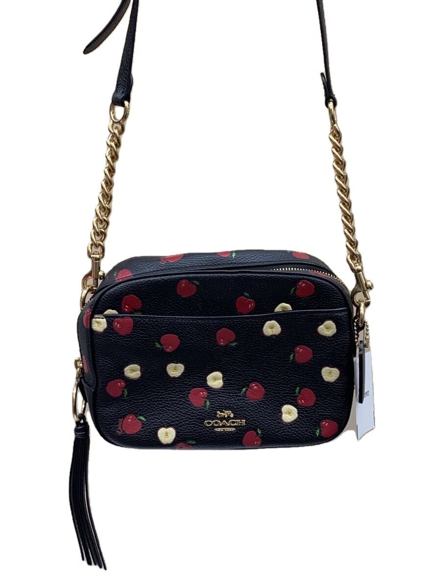 COACH Black Leather Shoulder Bag All Leather Design