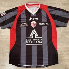 Vintage Atletica Necaxa  Jesey Men's L Rayos 2010 Away Black Futbol