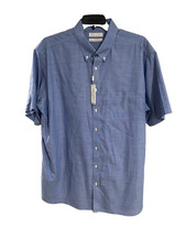 Gold Label Men Shirt 2XB Button Big Man Non Iron Cotton BLUE BRAND NEW 79.50