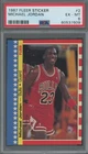 Michael Jordan 1987 Fleer Sticker #2 - PSA 6 - 2nd Year Card - Centered !