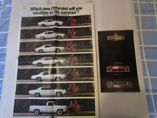 1973 Chevrolet Poster Flyer and Pamphlet Broc...