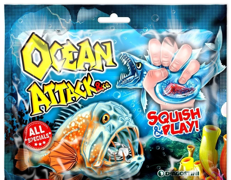 ABJ UNA BUSTINA OCEAN ATTACK & CO SQUISH&PLAY DEAGOSTINI