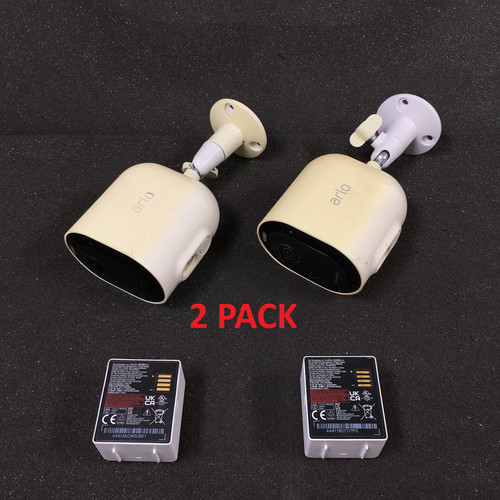 Arlo Pro 4 VMC4041P Spotlight Indoor/Outdoor Camera w/ Mount (2 PACK)