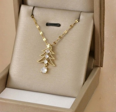 2 Ct Simulated Diamond Stunning Customize Tree Pendant 14K Yellow Gold Plated