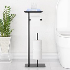 Toilet Roll Holder FreeStanding with Top Shelf