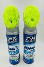 (2-Pack) Woolite CARPET UPHOLSTERY Foam Cleaner Odor Stain Remover with Brush