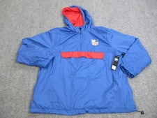 NFL Pullover Jacket Mens XL Hooded Windbreaker Team Apparel Football New
