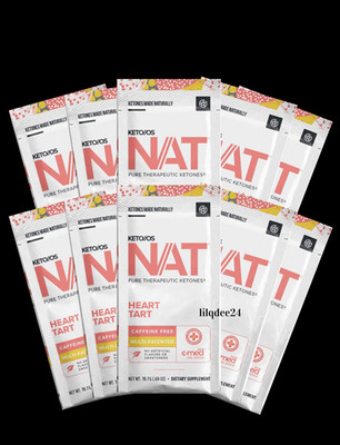  Pruvit Keto OS NAT Ketones Heart Tart Caffeine Free 10 pack Exp 8/2027