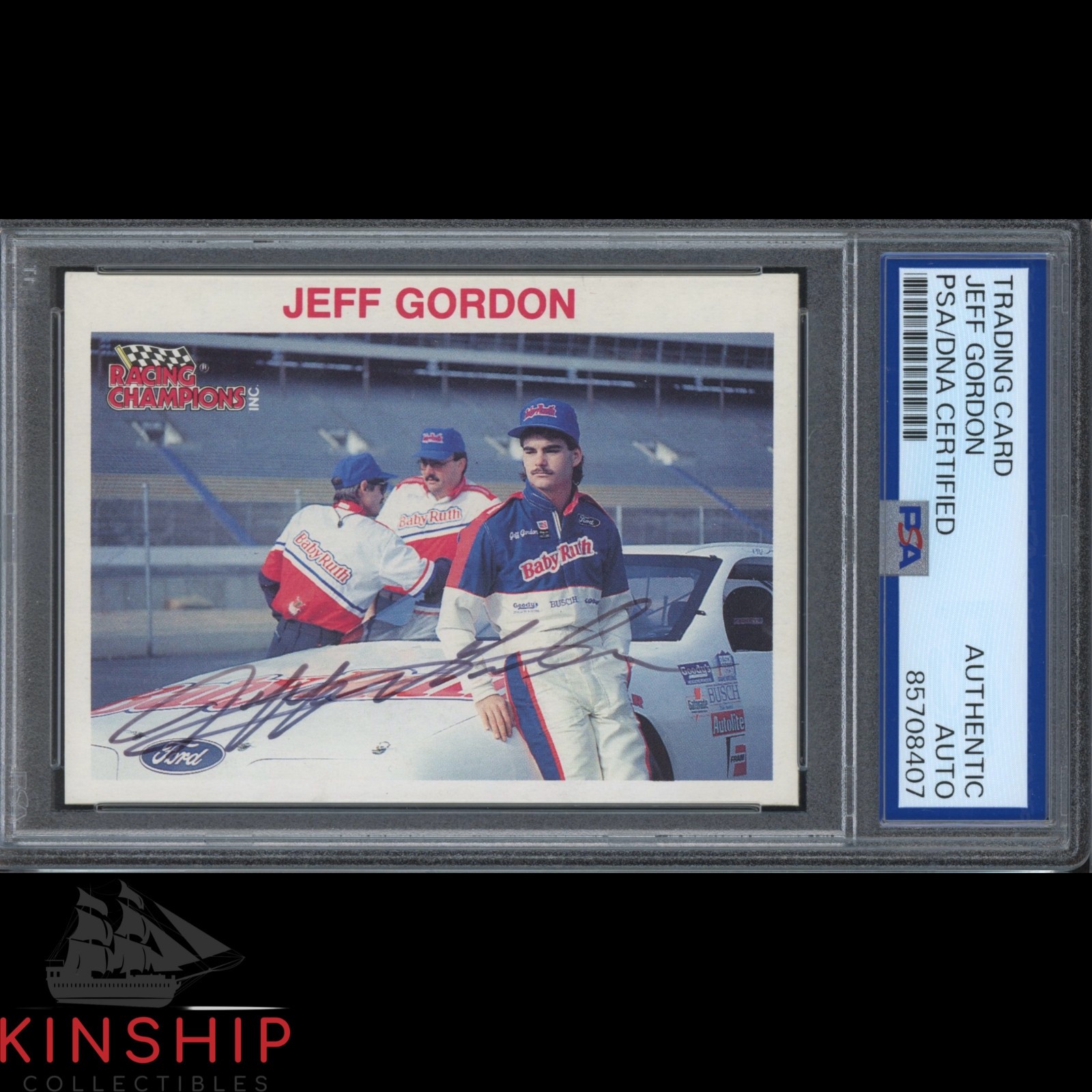 Jeff Gordon signed Racing Champions Trading Card PSA DNA Slab NASCAR Auto C5596