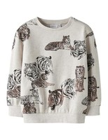 Sweatshirt Name IT Jungen Nmmthorne Ls Nreg, Peyote Melange, 104 Cm