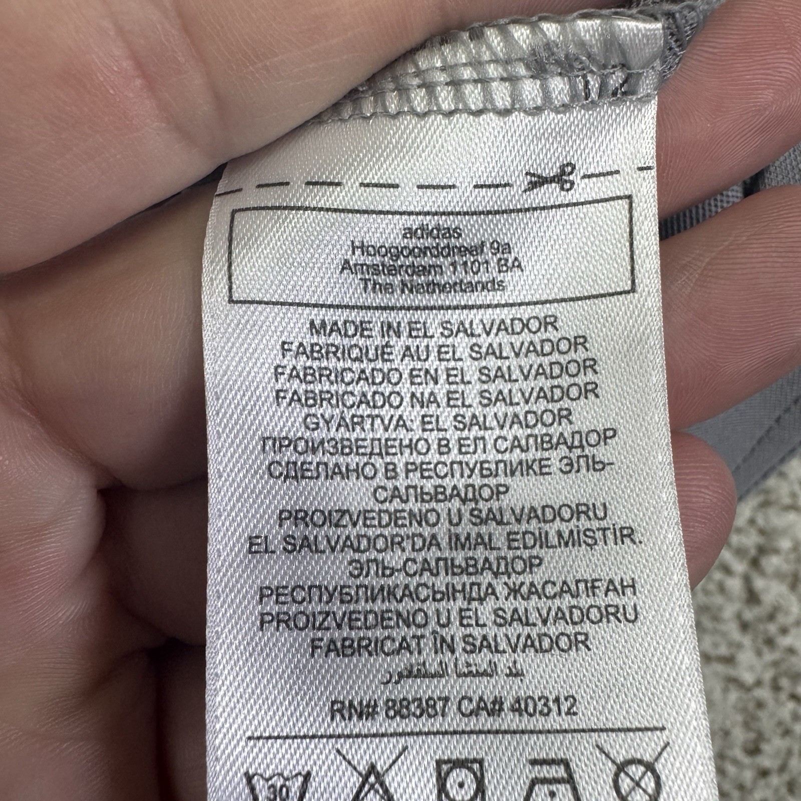 Oakmont Country Club Polo Shirt Men's Medium Gray Adidas Primegreen Golf Stretch thumbnail 8