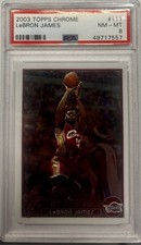 2003 Topps Chrome LeBron James Rookie Card. rookie card picture