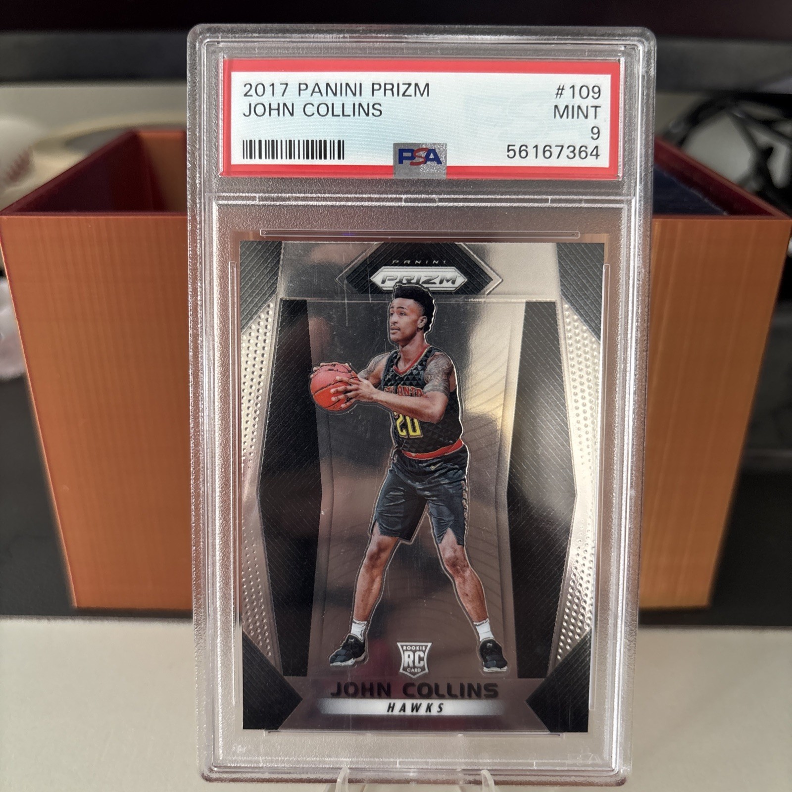 2017-18 Panini Prizm - John Collins #109 (RC) Atlanta Hawks PSA 9