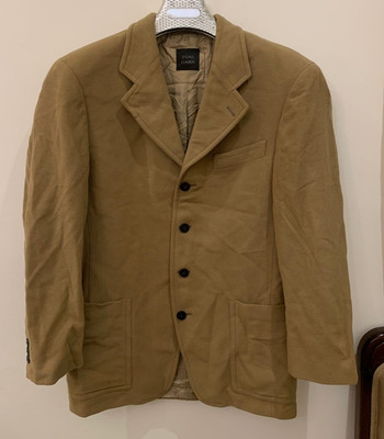 Vintage Toni Gard classic Wool Cashmere camel beige hunting jacket blazer 40R