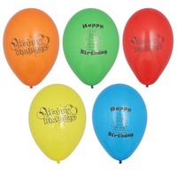 "10 Luftballons Ø 22 Cm Farbig Sortiert \" Happy Birthday \" Geburtstag"