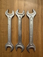 Three Mercedes-benz Din 895 Germany Open End Wrenches. Vintage Three Mercedes-benz Din 895 Germany Open End Wrenches. Vintage