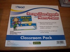 Mead Recognition Awards  Name Plates Teacher Resource Classroom Pack NEW Sealed