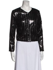 Christian Siriano Black Sequined Jacket - Nwot - S