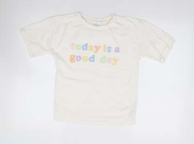 T-shirt Basique Primark Pour Fille - Beige - 9-10 Ans - Coton - Occasion TBE