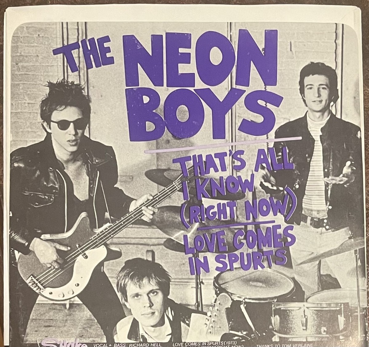RICHARD HELL VOIDOIDS /NEON BOYS 7