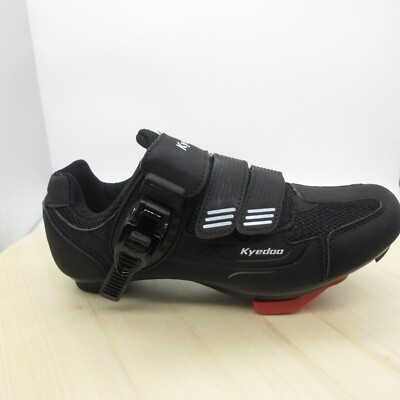 ちゆ EU38/24.5cm Kyedoo Cycling Shoes Black White Unisex EU Size 38 (US