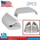 2X Super Duty Chrome Mirror Cover Cap LH & RH For Ford F250 F350 2017 2018-2022