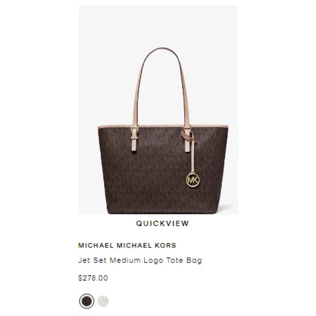 Jet Set Medium Logo Tote Bag Style 38H9GTVT3B 193599266909