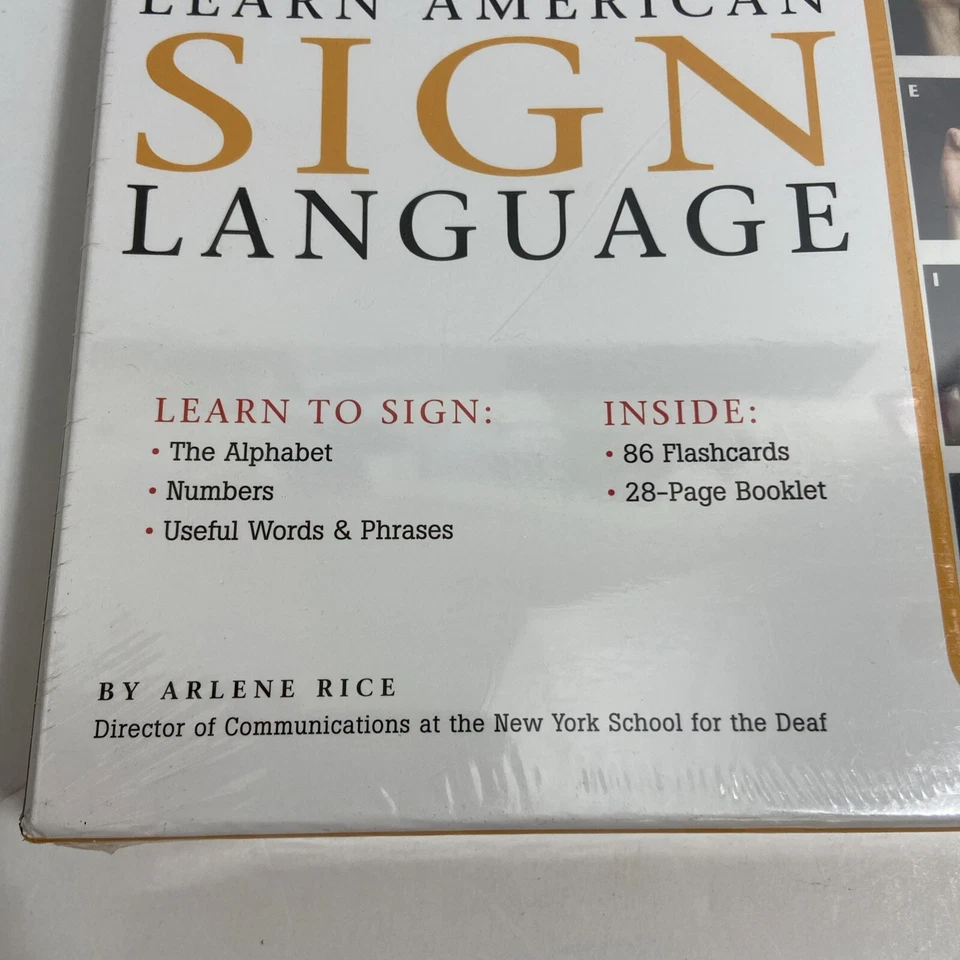 Learn American Sign Language - Arlene Rice Flashcards Booklet NEW 👍👍 - Image 3 of 4
