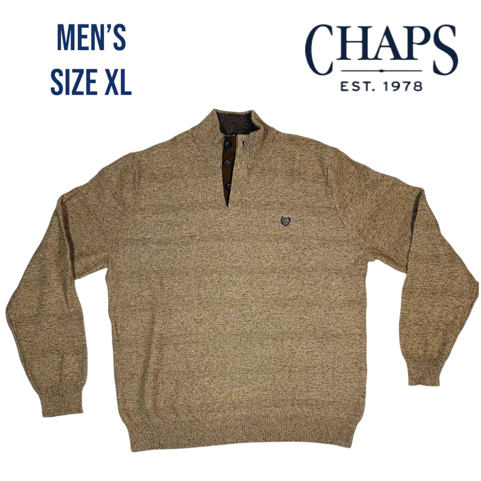 Chaps Ralph Lauren Button Down Pullover Sweater M… - image 1