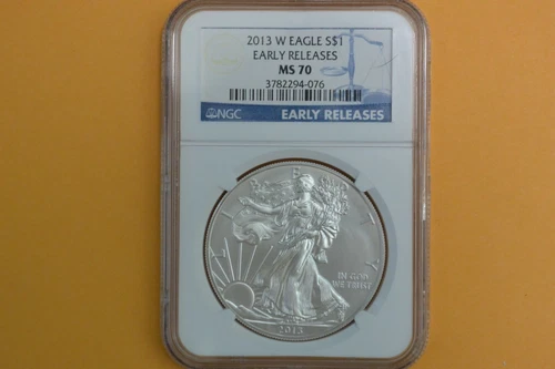 2013-W (Burnished) American Silver Eagle NGC - MS70 EARLY RELEASES