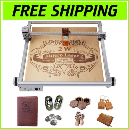 Safety-Focused 2W Laser Engraver for Wood & Leather, Eye Protection Included