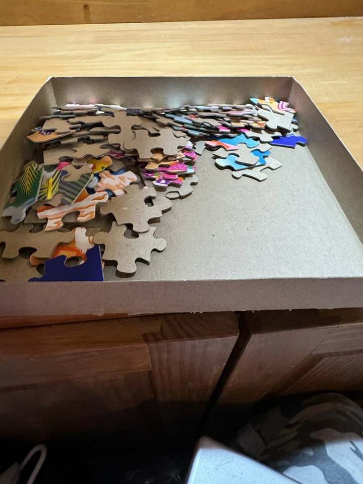 Vintage 1990s Lisa Frank Jigsaw Puzzle 100 Pieces Rose Art Flamingos Beach 08096 - Image 4 of 4