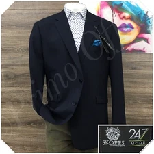 NEW SKOPES Mens Blazer Sport Coat Two Button Casual Jacket Size 50R Wool Suit
