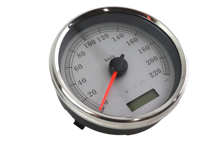 Conjunto de velocímetro electrónico de 5 pulgadas plateado para Harley Davidson Foto 2 de 4