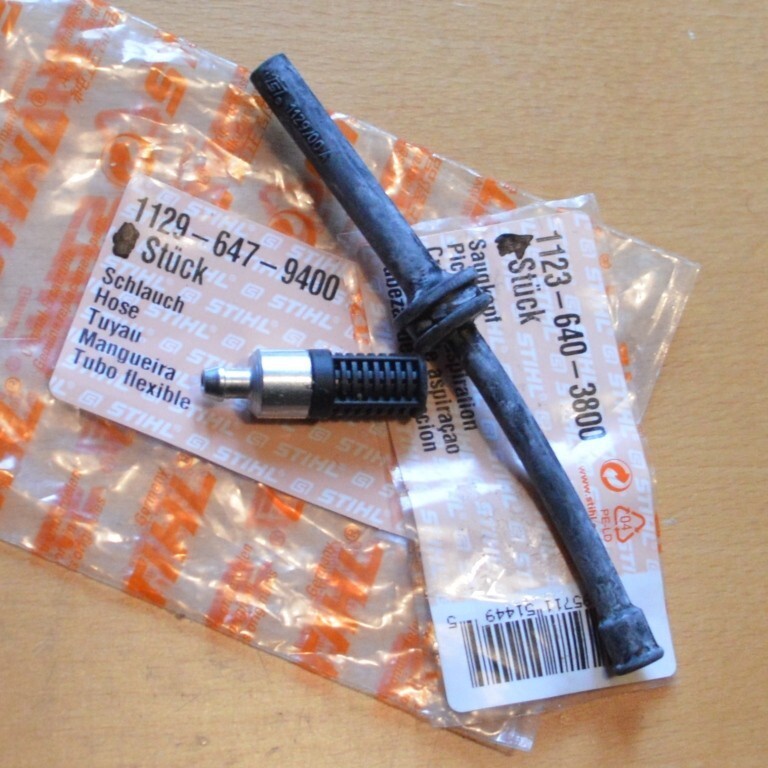 Genuine Stihl OEM Oil Hose + Filter MS201T MS200T 1129 647 9400 1123 640 3800