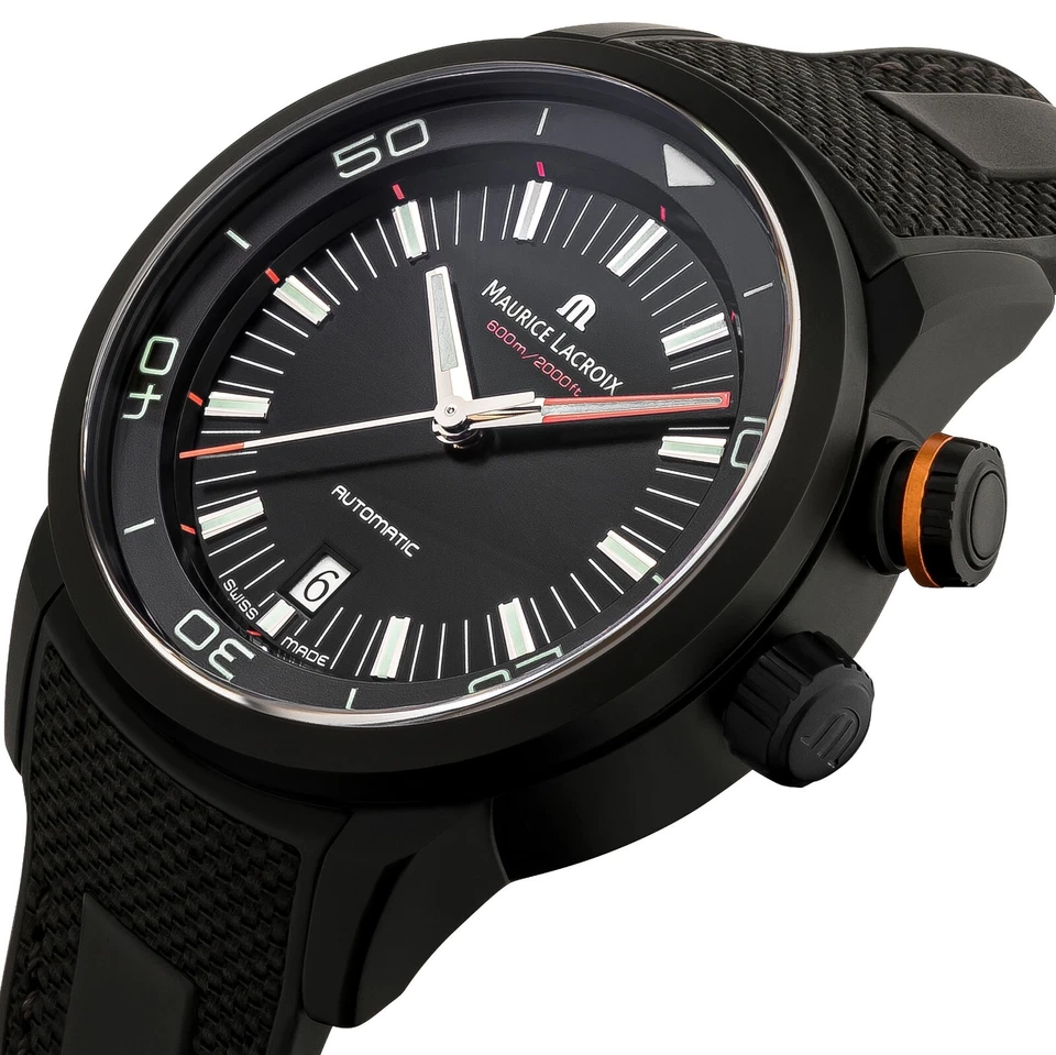 Maurice Lacroix Pontos S Diver PT6248-PVB01-332 Automatik Herren Taucher Uhr NEU - Bild 2 von 4